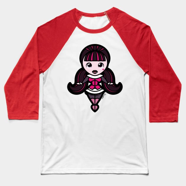 Draculaura Tooniefied Baseball T-Shirt by Tooniefied